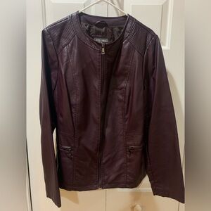 Roz & Ali Women’s faux Leather Jacket size 1X